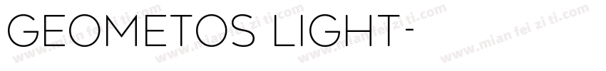 geometos light字体转换